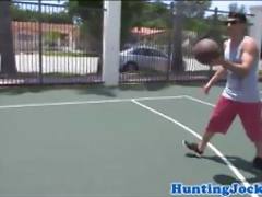 Basketball jock butt screwed and creamed